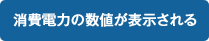 消費電力の数値が表示される